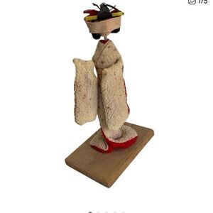 Miniature japanese hanayome bride doll by yukiko sato signed Japanese folk art